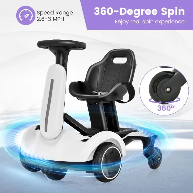 6V Electric Ride on Drift Car for Kids Aged 3-8 Years Old